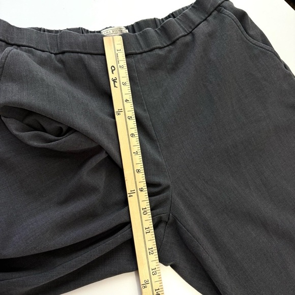 Dana Bachman Women’s Size 12 Grey Pull On Dress Pants Straight Leg Rayon Blend - Picture 9 of 10
